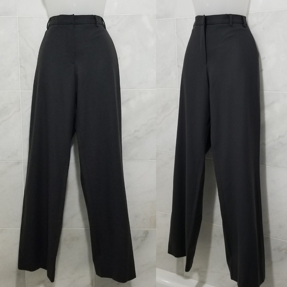 Jil Sander Grey Virgin Wool Wide Leg Pants High Rise 40 - Picture 11 of 11